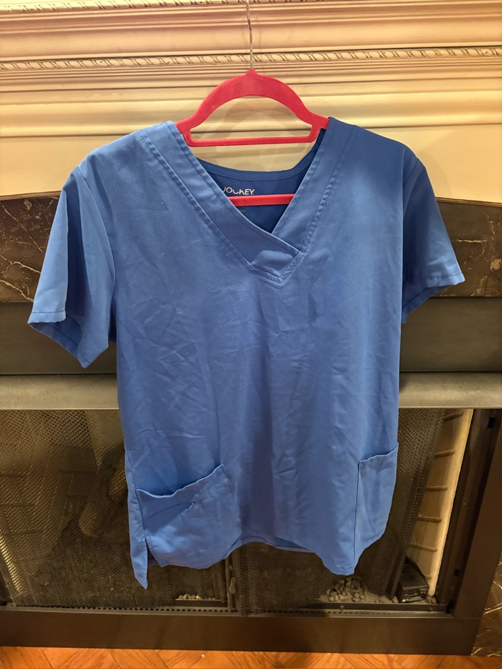 Blue Jockey unisex scrub top size large